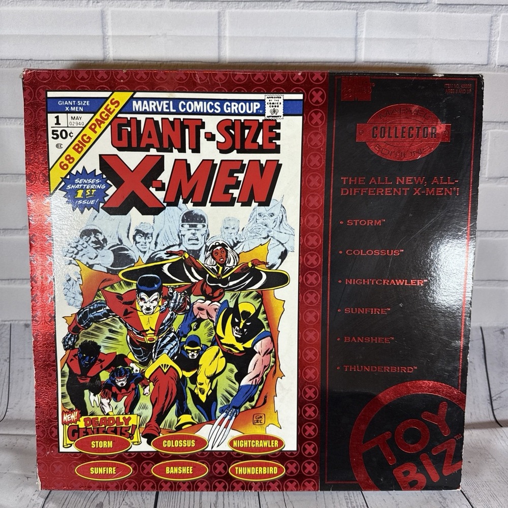 Vintage 1998 Toy Biz Giant Size X-Men 6 Figure Box Set Marvel 43505
